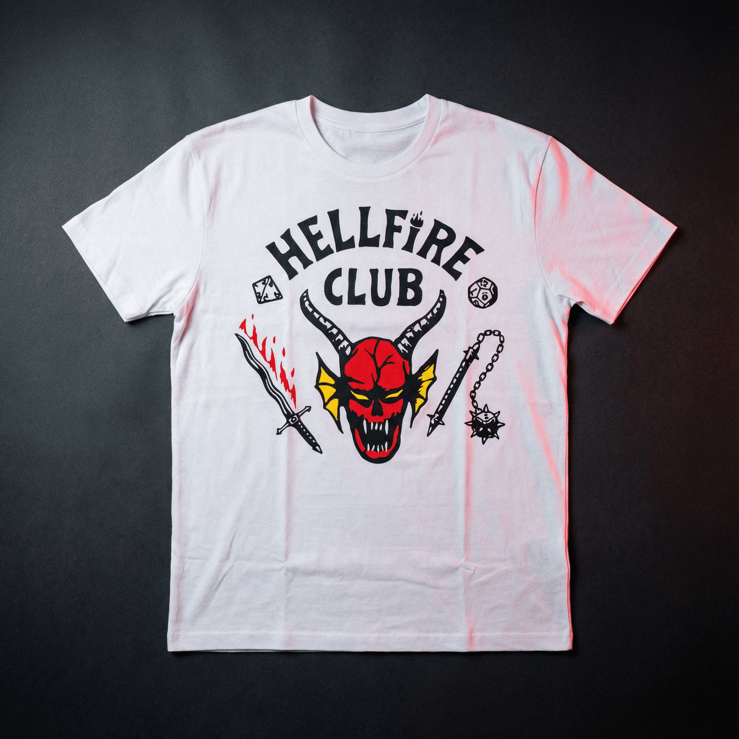 T-shirt z nadrukiem 'Hellfire Club' - strangershirts