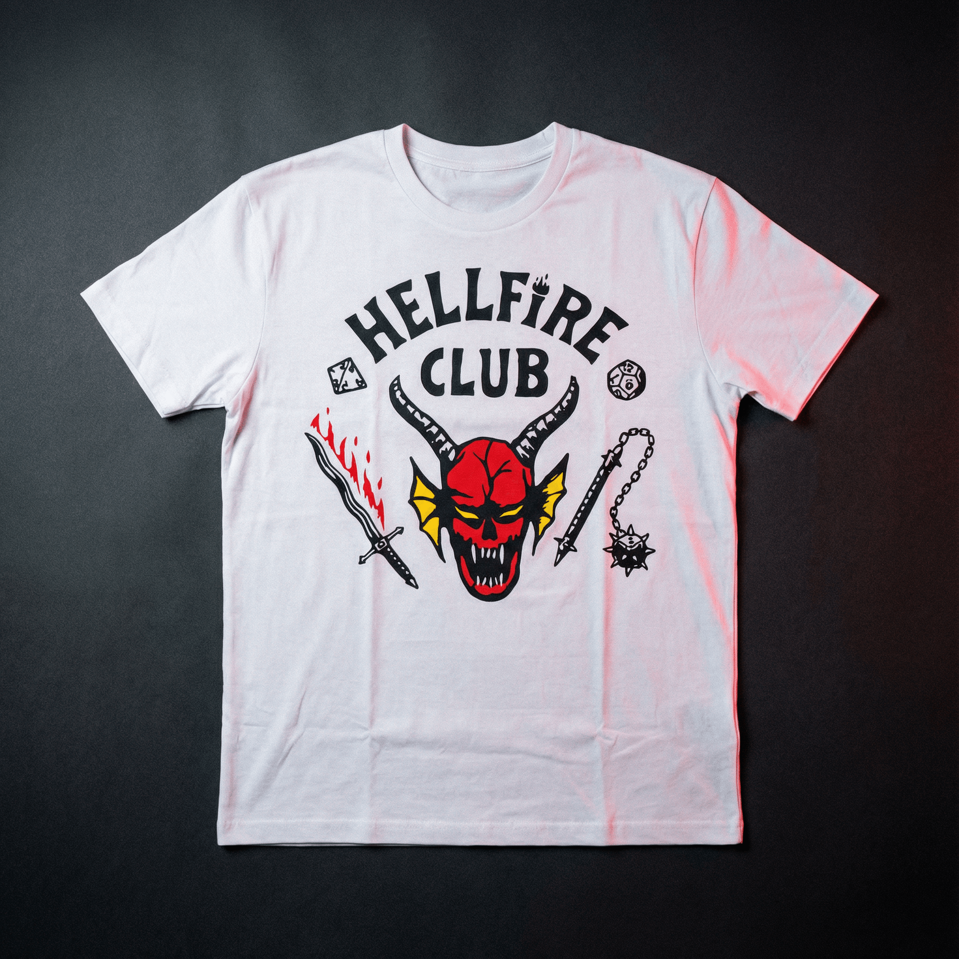 T-shirt z nadrukiem 'Hellfire Club' - strangershirts