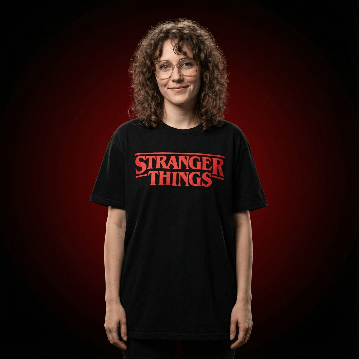 T-shirt z nadrukiem 'Stranger Things' - strangershirts