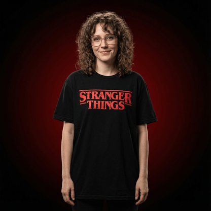T-shirt z nadrukiem 'Stranger Things' - strangershirts