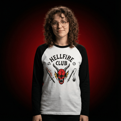 Longsleeve z nadrukiem 'Hellfire Club' - strangershirts