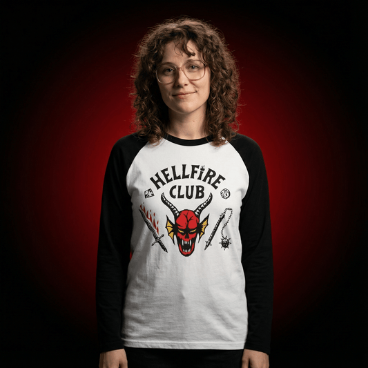 Longsleeve z nadrukiem 'Hellfire Club' - strangershirts