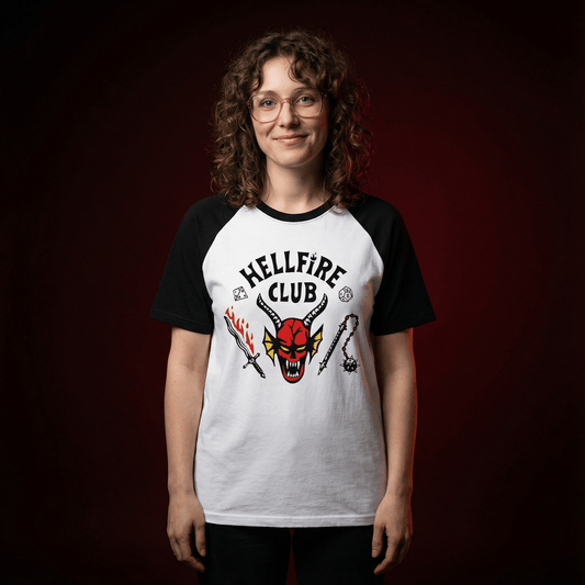 T-shirt z nadrukiem 'Hellfire Club' - strangershirts