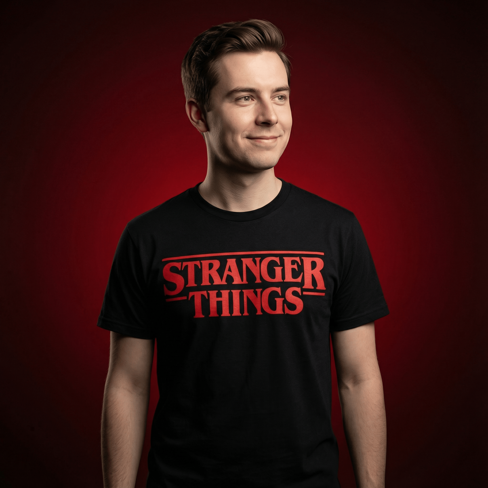 T-shirt z nadrukiem 'Stranger Things' - strangershirts