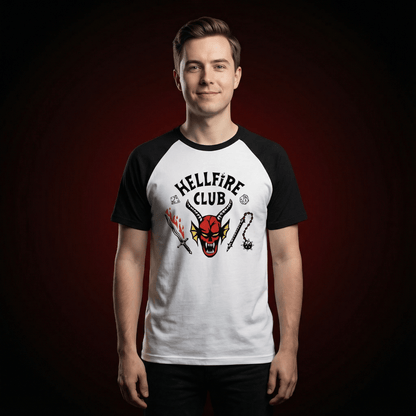 T-shirt z nadrukiem 'Hellfire Club' - strangershirts