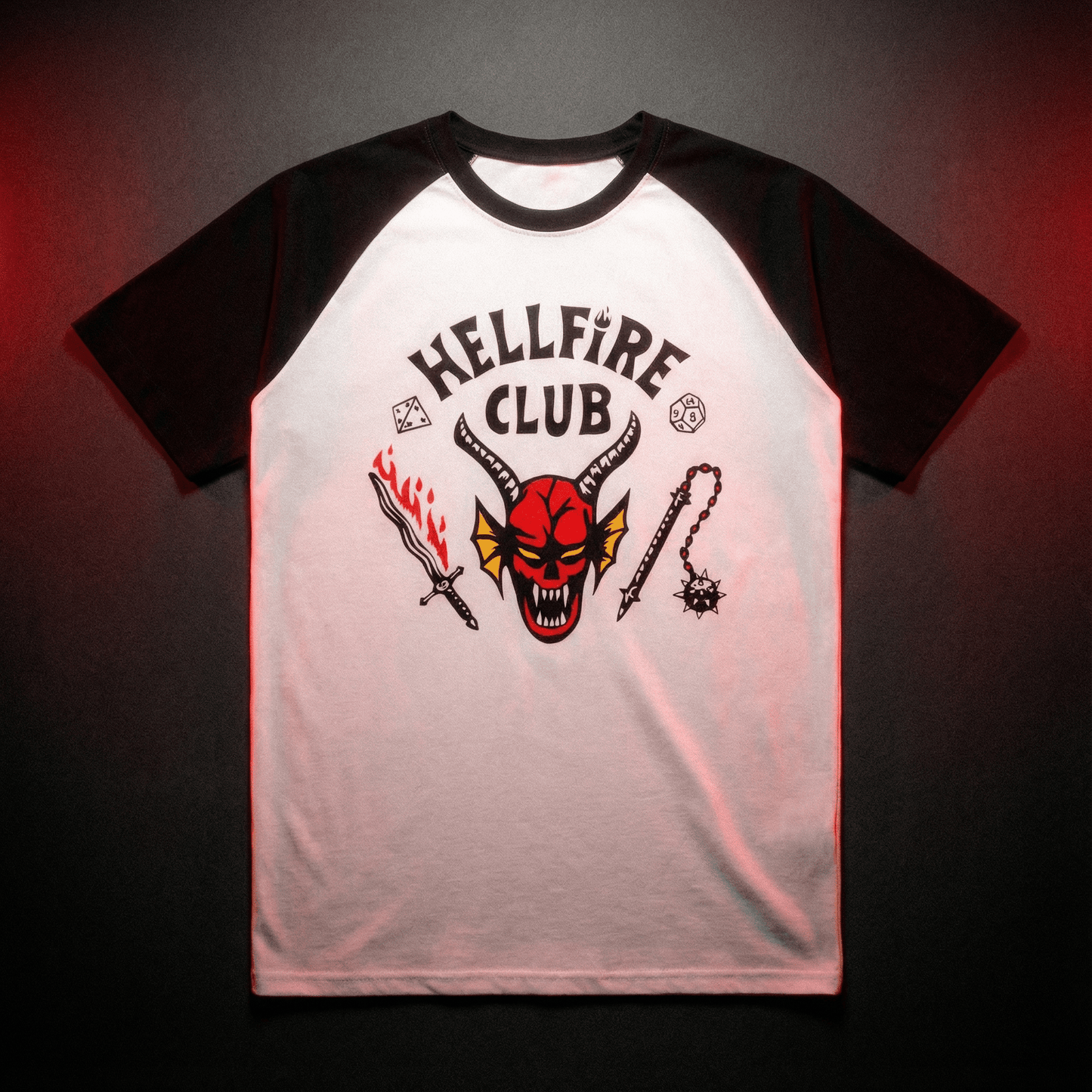 T-shirt z nadrukiem 'Hellfire Club' - strangershirts