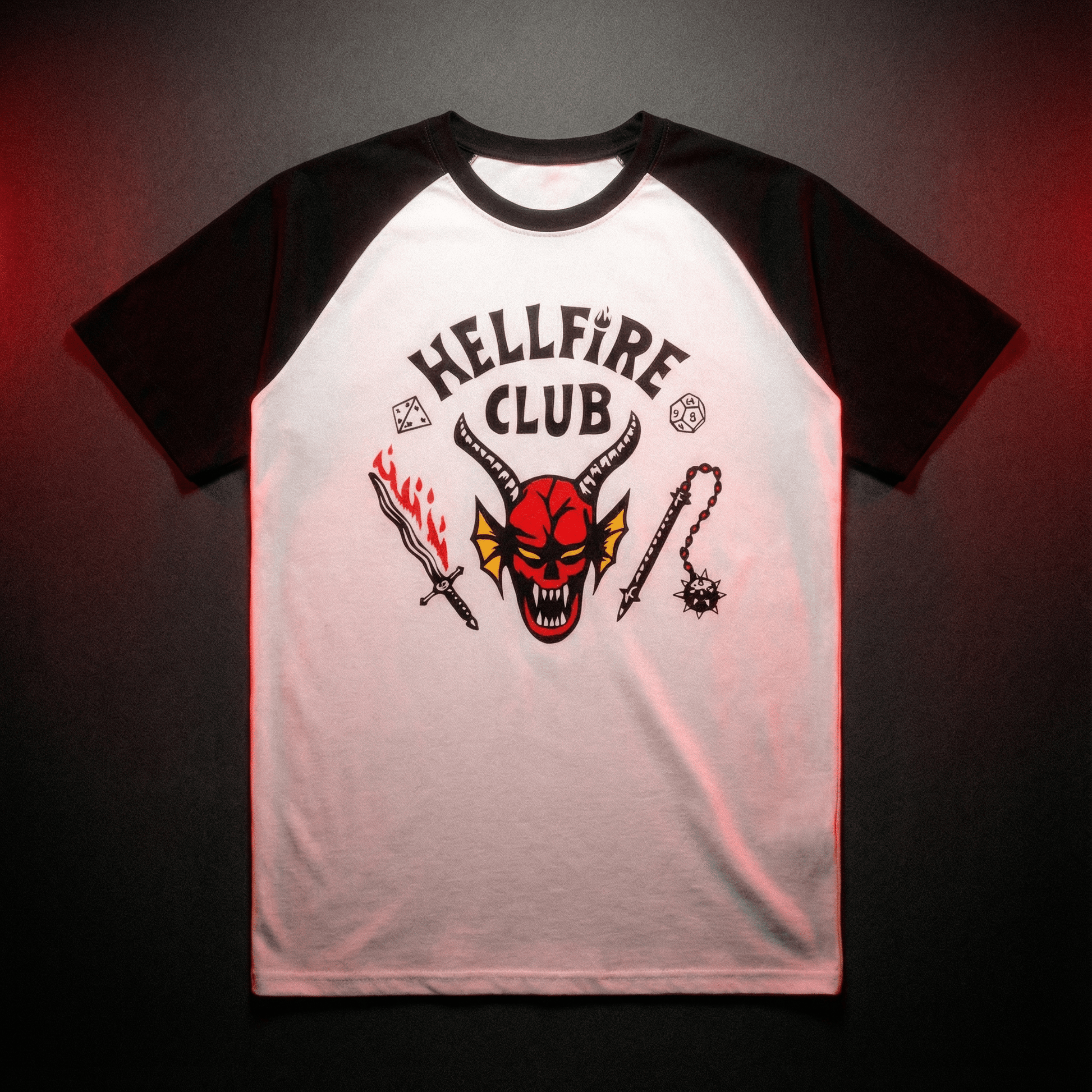 T-shirt z nadrukiem 'Hellfire Club' - strangershirts