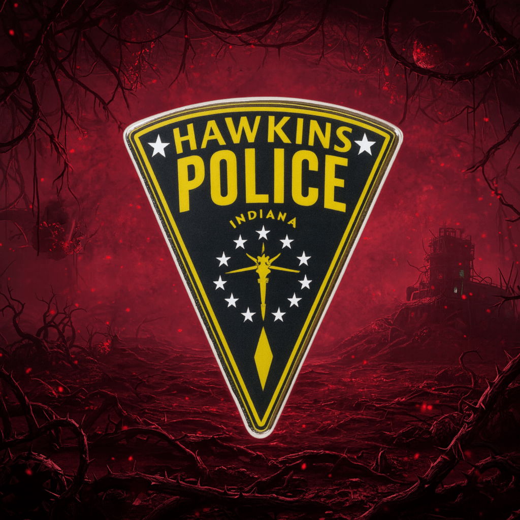 Pin Hawkins Police - strangershirts